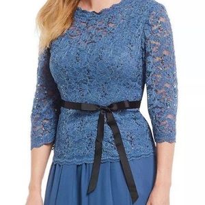 COPY - Alex Evenings Illusion Neck Top Sizes Small & Med